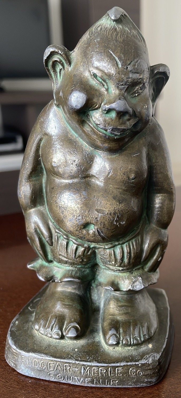 spelter Panama-Pacific International Expo Billiken souvinir, 1915