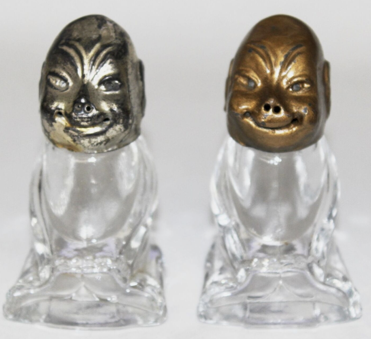 Billiken salt & pepper shakers, ca. 1920s?