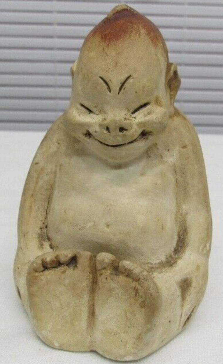Billiken chalkware figure, c. 1909