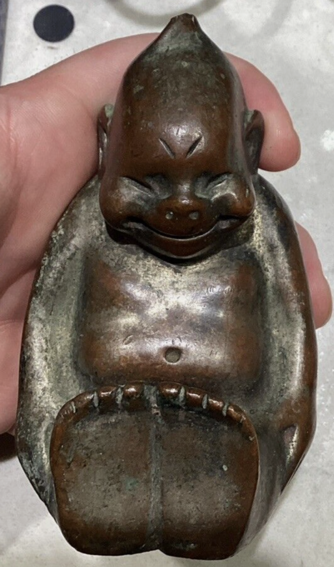 brass alloy Billiken figure, 1910s